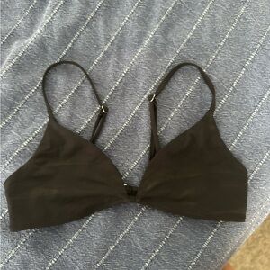 Frankie’s bikinis black bikini top